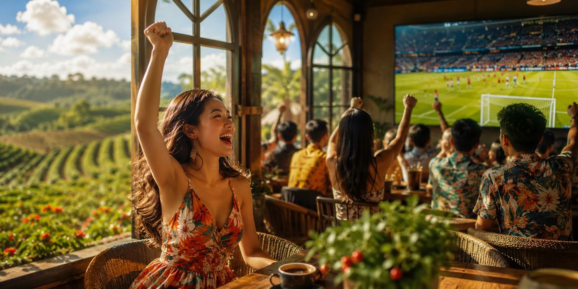 Người hâm mộ theo dõi trận bóng đá tại Buôn Ma Thuột